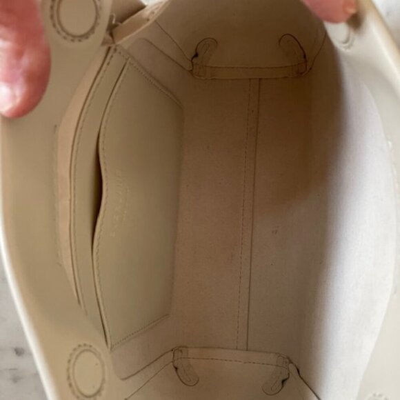 EVERLANE Mini Form Adjustable Canvas Strap Crossbody Bag Bone - Picture 9 of 15